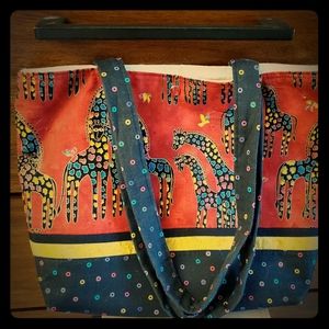 Beautifully handmade tote or shoulder bag.